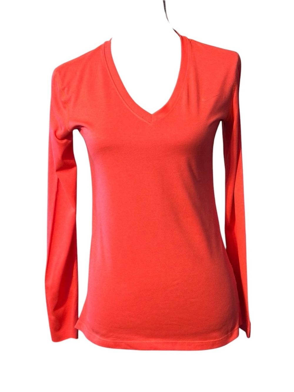 NIKE | dri fit long sleeve performance top- orange